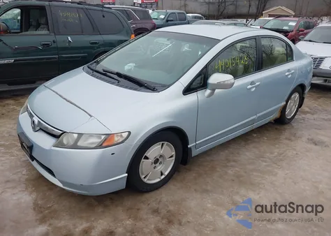 2007 Honda Civic Hybrid from USA, damaged, VIN JHMFA36207S024099